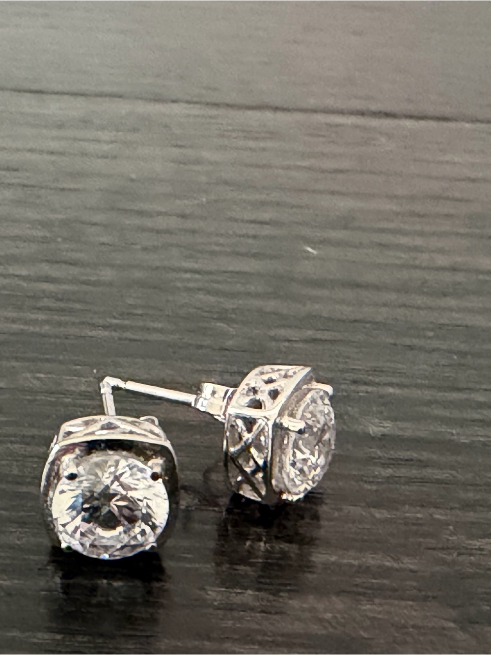 QVC 925 Sterling Silver Diamonique Cushion Cut Solitaire Stud Earrings NWT 🌟
